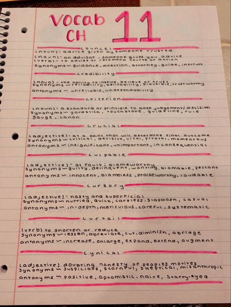 English vocabulary aesthetic notes Vocabulary Words Aesthetic Notes, Vocabulary Notes Ideas Aesthetic, How To Take Vocabulary Notes, Vocabulary Aesthetic Notes, Cute Vocabulary Notes, How To Take English Notes, Notes Aesthetic Vocabulary, Definitions Aesthetic Notes, Vocabulary Journal Ideas