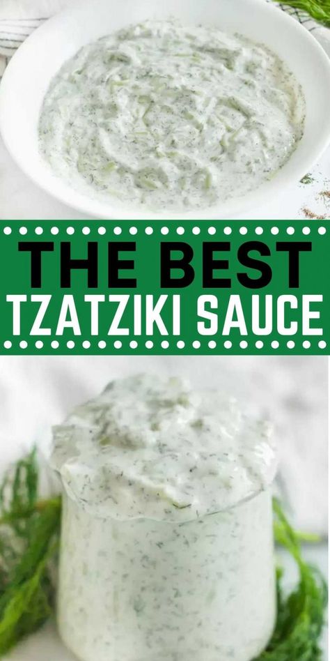 How To Make Tzatziki Sauce Greek Yogurt, Best Tzatziki Recipe, Authentic Tzatziki Sauce Recipe, Make Tzatziki Sauce, Tzatziki Sauce Easy, Plain Yogurt Recipes, Taziki Sauce, Tzatziki Sauce Recipe Easy, Greek Tzatziki Recipe