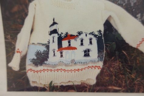 Knitting store closed. New patterns or store copies. Thanks for looking!! Landscape Knit Sweater, Winter Sweater Knitting Pattern, Cute Knit Sweater Patterns, Patch Knit Sweater, Lotr Knitting Patterns, Aesthetic Knitted Sweater, Free Knitting Patterns For Women Sweater, Lighthouse Sweater, Colorwork Sweater