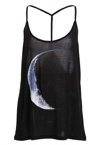 This muscle tee is a must have! The top has a pretty moon print in the front…