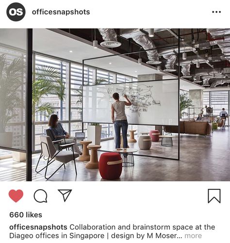 Open Concept Office Space Layout, Loft Office Ideas Upstairs Open, Open Concept Office Design, Open Workspace Office, Open Plan Office Design, Open Office Space, Industrial Office Space, Open Concept Office, Open Office Design