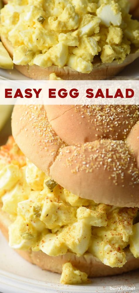 Egg Salad Sandwich For One, Egg Salad Sandwiches For A Crowd, Egg Salad For A Crowd, Egg Salad Roll Ups, Quick Egg Salad, Best Egg Salad Recipe Easy, Simple Lunch Ideas For Home Easy Recipes, Egg Salad With Miracle Whip, Gluten Free Egg Salad Recipe