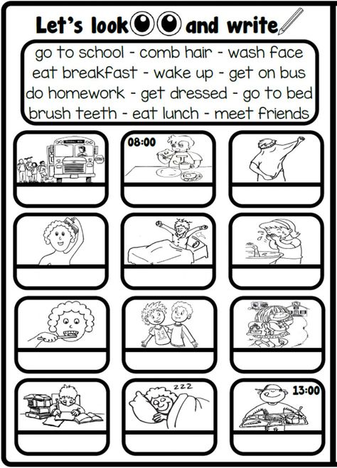 Daily Routine Worksheet For Kindergarten, Daily Routine Worksheet For Kids, My Daily Routine Worksheet, My Routine Day, Daily Activities Worksheet, Daily Routine Worksheet, Daily Routine Activities, Materi Bahasa Inggris, Daily Routine Schedule