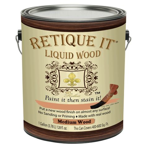 Retique It Liquid Wood, Retique It, Liquid Wood, Wood Refinishing, Chalk Furniture, Siding Trim, Refinish Furniture, Sanding Wood, Bleached Wood