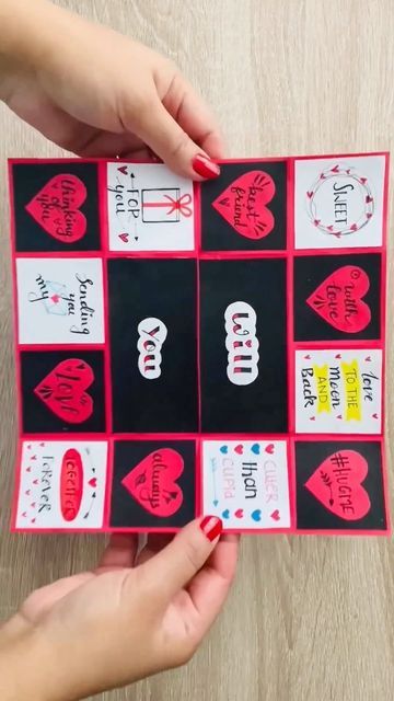 Propose Day Card, Diy Cards For Friends, Infinity Card, Happy Propose Day, Propose Day, Surprise Proposal, Secret Messages, Paper Crafts Diy Kids, Cards For Friends