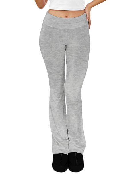 PRICES MAY VARY. 92%Rayon,8%Spandex Imported Women's Yoga Lounge Pants, Low Rise Sweatpants, Elegant Flare Leggings. Elastic closure Hand Wash Only 92%Rayon&8%Spandex:High quality fabric, very soft, comfortable and breathable. It's molds over your curves like butter, keeps you cool and dry during exercise. Design: Flare yoga pants for women, low rise leggings, casual foldover waistband bootcut pants, slim fit lounge bell bottom, elegant slight flared leggings, casual sweatpants, soft and stretch Low Rise Sweatpants, Bootcut Leggings, Low Rise Leggings, Basic Long Sleeve Tee, Boot Cut Leggings, Flare Yoga Pants, Flared Leggings, Casual Sweatpants, Bootcut Pants