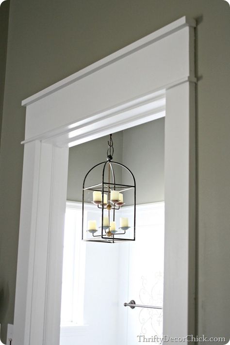 Replacing Interior Doors, Farmhouse Window Trim, Diy Baseboards, Window Molding Trim, Farmhouse Trim, Craftsman Trim, Door Frame Molding, Trendy Door, Interior Door Trim