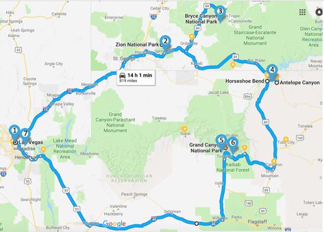 Day Trip Packing List, Grand Circle Road Trip, Visit National Parks, Las Vegas View, Utah Parks, Utah Trip, Grad Trip, Southwest Travel, Usa Road Trip