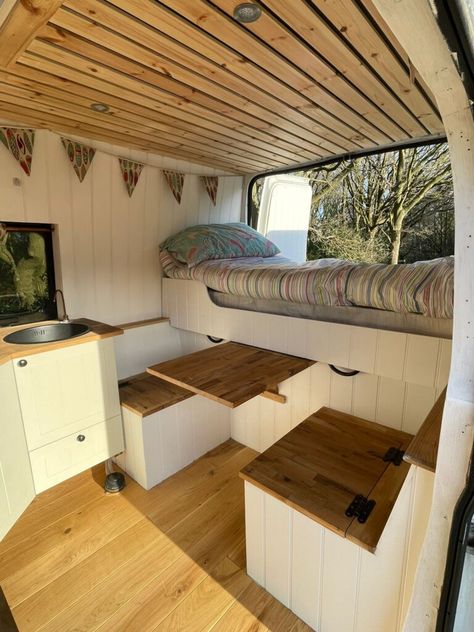 Transit Van Conversion, Transit Camper Conversion, Ford Transit Custom Camper, Ford Transit Camper Conversion, Kombi Food Truck, Van Conversion Layout, Quirky Campers, Diy Van Conversions, Kombi Motorhome