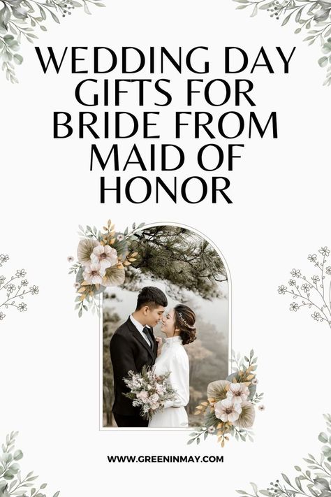 Wedding Day Gifts for Bride from Maid of Honor Best Gift For Bride, Wedding Day Bridesmaid Gifts, Best Friend Wedding Gifts, Bridal Gifts For Bride, Bridesmaid Gifts From Bride, Thoughtful Wedding Gifts, Wedding Maids, Sister Wedding Gift, Bridal Shower Gifts For Bride