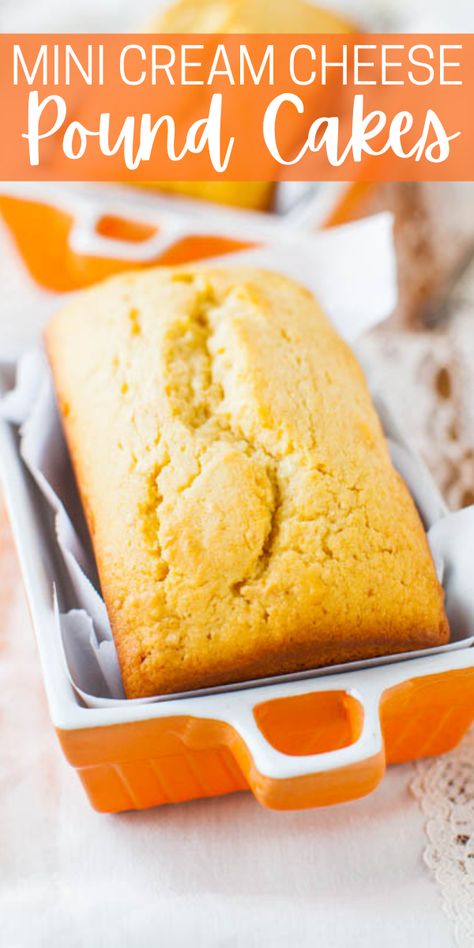 Glazed Mini Pound Cake Loaves (From Scratch!) - Averie Cooks Pound Cake Loaves, Cake Loaves, Mini Bread Loaves, Loaf Bread Recipe, Mini Loaf Cakes, Cake Recipes For Beginners, Cream Cheese Pound Cake Recipe, Small Batch Baking, Loaf Cake Recipes