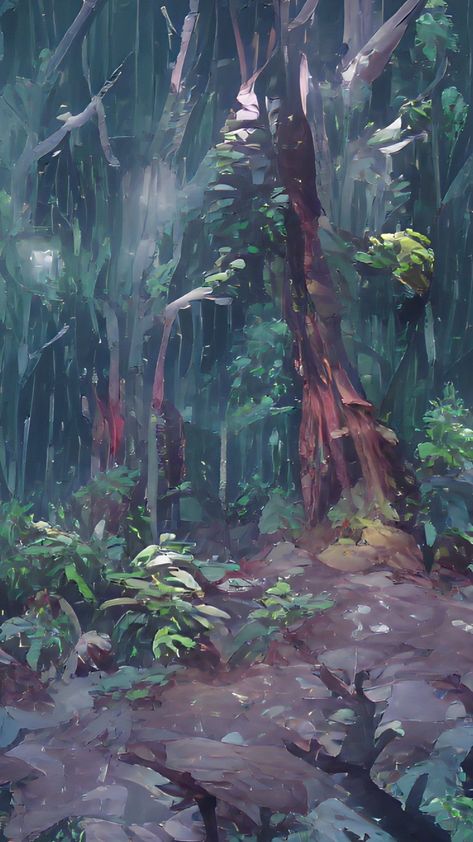 Rainy Forest Drawing, Rainy Forest Illustration, Rainy Forest Painting, Rainy Forest Wallpaper, Rainy Forest, Story Concepts, Forest Sketch, Forest Drawing, Nature Iphone Wallpaper