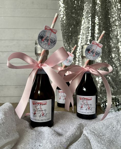 Tying The Knot Bachelorette Theme, Shes Tying The Knot Bachelorette, Tie The Knot Bachelorette Theme, She’s Tying The Knot Bachelorette Party, Bridesmaid Games, Wine Party Theme, Bow Theme, Bachelorette Party Decor, Bridal Theme