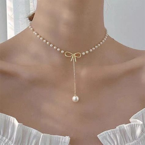 Temu kedvező áron jó termékek, új ügyfeleknek az első rendelés ingyenes szállítással Tie Necklace, Stil Elegant, Neck Jewellery, Beaded Pendant Necklace, Form Design, Style Minimaliste, Trendy Necklaces, Pearl Pendant Necklace, Elegant Necklaces