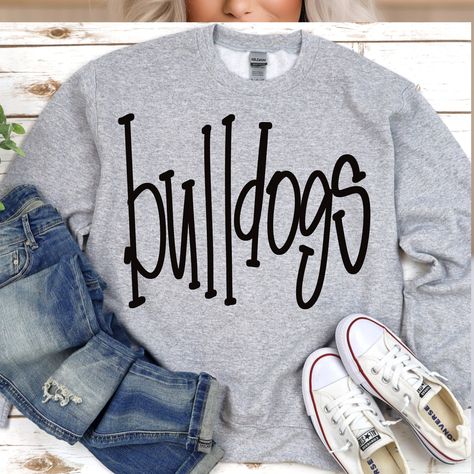 School Shirt Ideas Design, School Tshirt Design Ideas, Elementary School Shirt Designs, Tshirt Ideas Design, Elementary School Tshirt Designs, Bulldog Spirit Shirt Ideas, Cricut Shirt Designs, Bulldog Shirts School Spirit, Bulldog Spirit Wear