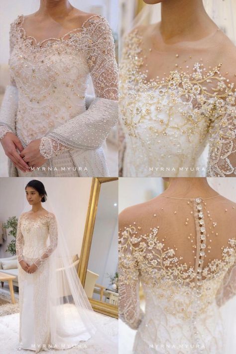 Modern Kebaya Wedding Dress, Kebaya Pengantin Modern Wedding, Kebaya Wedding Modern, Modern Kebaya Wedding, Kebaya Nikah Modern, Indonesian Wedding Dress, Kebaya Wedding Dress, Batak Wedding, Dress Pengantin