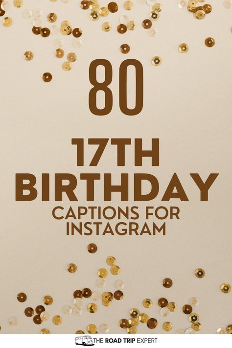 17th Birthday Captions for Instagram 17th Birthday Captions, Birthday Quotes For Instagram, Captions For Instagram Photos, 17th Birthday Quotes, Seventeenth Birthday, Happy 17th Birthday, Fantastic World, Birthday Captions Instagram, Birthday Captions