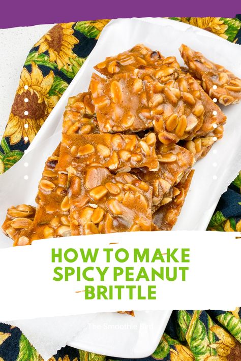 Craving something sweet, spicy and crunchy? Look no further than our homemade Spicy Peanut Brittle! 🔥 With this easy-to-follow recipe, you can make your own delightful DIY gift or party favor in no time. #DIYGiftIdeas #HomemadeCandy #PeanutButter Spicy Peanut Brittle Recipe, Jalapeno Peanut Brittle Recipe, Peanut Brittle Recipe Easy, Spicy Peanut Brittle, Candied Peanuts Recipe, Nut Brittle Recipe, Nuts Recipes, Homemade Peanut Brittle, Peanut Brittle Recipe