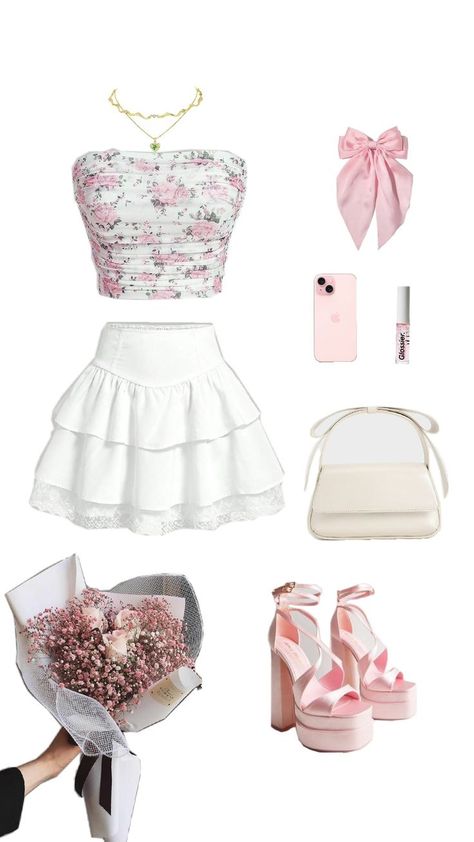 Floral Outfit, Pink Outfit, Outfits Ideas, Concert Outfit, Fitness Inspo, Date Night Outfit, Spring Outfit, Trendy Fashion, Casual Outfits