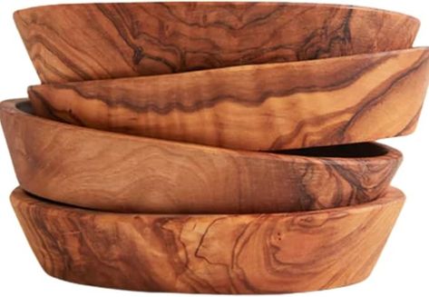 Amazon.com: Verve CULTURE Italian Olivewood Aperitivo Bowls, Made in Italy, Set of 4 : Home & Kitchen Italian Bowl, Italian Life, Umbria Italy, Delicious Snacks, Favorite Appetizers, Umbria, Olive Wood, Mineral Oil, Yummy Snacks