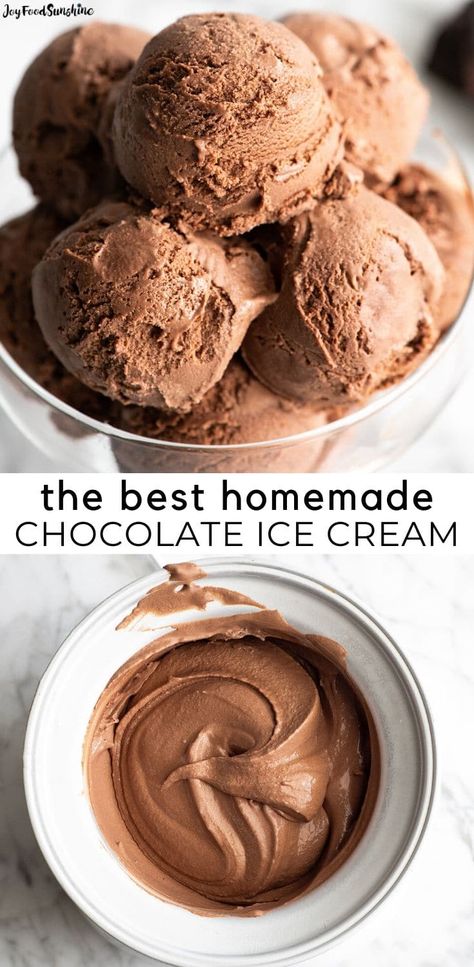 Homemade Ice Cream Recipes Machine, Homemade Chocolate Ice Cream, Best Homemade Ice Cream, Dark Chocolate Ice Cream, Ice Cream Recipes Machine, Cuisinart Ice Cream, Cuisinart Ice Cream Maker, Chocolate Ice Cream Recipe, Dessert Oreo