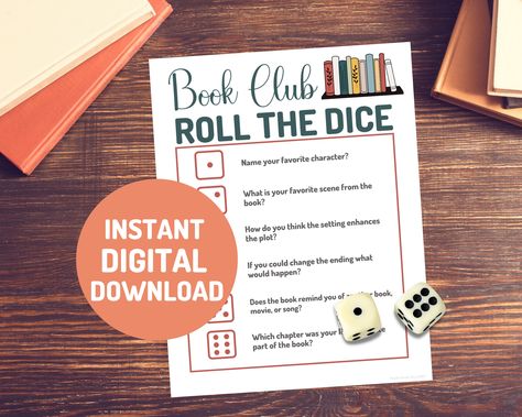 Book Club Ideas Hosting, Book Games, Book Club Activities, Book Club Parties, Book Club Questions, Book Swap, Discussion Prompts, Book Lover Gifts, Book Club Meeting