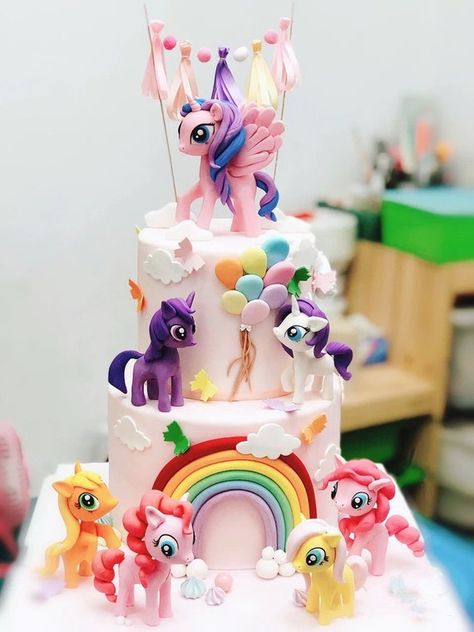 My Little Pony Pony Squad Cake Topper Personalised - Etsy Australia My Little Pony Birthday Party Cake, My Little Pony Birthday Party Decorations, My Little Pony Cake Ideas, My Little Pony Birthday Cake, Pony Birthday Cake, My Little Pony Cake, Little Pony Cake, My Little Pony Birthday Party, Pony Birthday Party