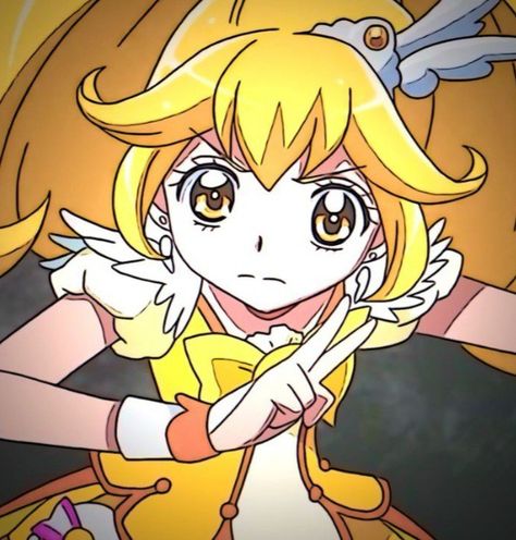 Kise Yayoi, Glitter Force Characters, Yellow Icon, Smile Precure, Tokyo Mew Mew, Yellow Glitter, Glitter Force, Anime Boyfriend, Cardcaptor Sakura