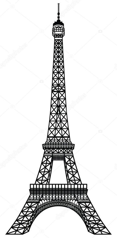 Efile Tower, Tour Eifel, Eiffel Tower Silhouette, Eiffel Tower Illustration, Eiffel Tower Drawing, Paris Drawing, Eiffel Tower Art, Paris Tower, Farm Animal Party