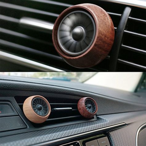 Wooden Aromatherapy Essential Oil Diffuser Car Vent Clip - The Green Head Air Refreshener, Car Detail Shop, Wooden Diffuser, Car Accessories For Guys, Car Accessories Diy, Car Air Purifier, Car Vent Clip, Car Accessories For Girls, Using Essential Oils