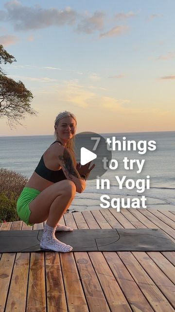 Yogi Squat, Movement Pattern, Yoga Flexibility, Hip Opener, Yoga Education, Flexibility Routine, Functional Movement, Yoga Sculpt, Basic Yoga Poses