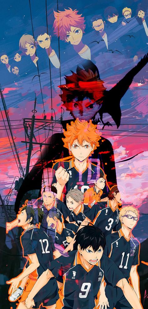 Volleyball Wallpaper, Hd Anime Wallpapers, Volleyball Anime, Haikyuu Karasuno, Haikyuu Wallpaper, Cartoon Posters, Hd Phone Wallpapers, Popular Anime, Sports Anime