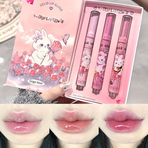 Faster shipping. Better service Aesthetic Cosmetics, Lipstick Ingredients, Korean Lip Tint, Korean Lips, Moist Lips, Jelly Lipstick, Glitter Lipstick, Gloss Labial, Lip Gloss Set