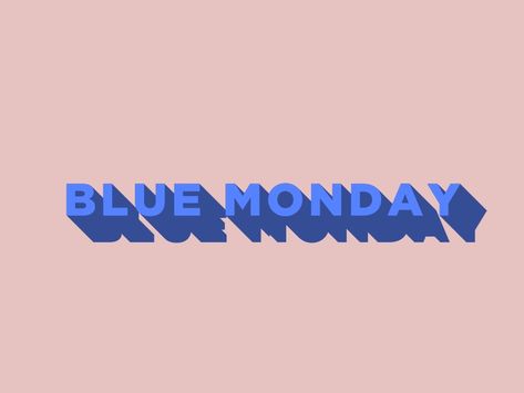 Blue Monday by Nathan Hughes | Dribbble | Dribbble Monday Humor Funny, Monday Outfit For Work, Monday Quotes Positive, Funny Monday, Blue Typography, Monday Outfit, Monday Monday, Monday Motivation Quotes, Outfit For Work