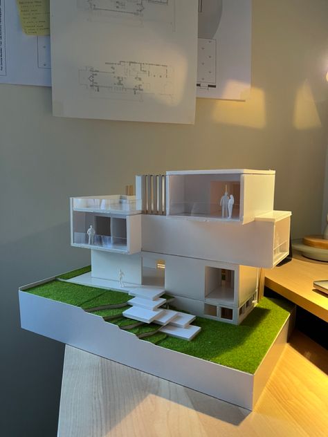 #architecture #architecturemodelmaking Interior Design Student Projects, Easy Architecture Model, Maquette Architecture Models, House Model For School Project, Interior Architecture Model, School Architecture Projects, Architecture Model Making Ideas, Model Making Architecture, Architecture Student Project