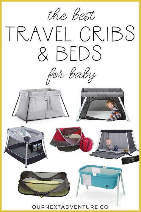 A round up of the best travel cribs and beds for baby, tested and well-loved by traveling families. #familytravel #travelgear // Family Travel | Baby Travel | Best Travel Bed | Portable Travel Crib | Flying with Baby | Best Pack and Play | Travel Bassinet | Family Travel Gear | Travel Crib Reviews | Brica | BabyBjorn | Lotus | KidCo Peapod | Phil&Teds Travel Baby Bed, Best Pack And Play, Flying With Baby, Baby Camping, Baby Travel Bed, Portable Baby Bed, Travel Bassinet, Portable Bed, Travel Bed