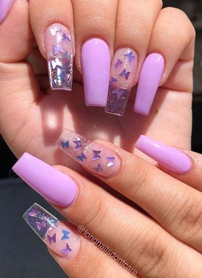 una chica normal conoce a los gemelos y su vida totalmente cambia #novelajuvenil # Novela Juvenil # amreading # books # wattpad Lila Party, Purple Acrylic Nails, Парные Тату, Almond Nails Designs, Almond Acrylic Nails, Uñas Acrilicas, Butterfly Nail, Acrylic Nails Coffin, Classy Nails