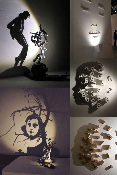 Instillation Ideas Art, Light And Shadow Sculpture, Paper Installation Art, Gestalt Art, Anamorphic Art, Sculptural Light, Conceptual Drawing, Lights Artist, Polycarbonate Panels