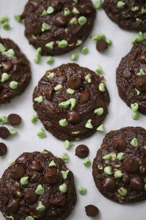 Chocolate Mint Chip Cookies, Soft Batch Cookies, Baking Activities, Fudgy Cookies, Mint Chip Cookies, Soft Batch, Mint Desserts, Mint Chocolate Chip Cookies, Chocolate Mint Cookies