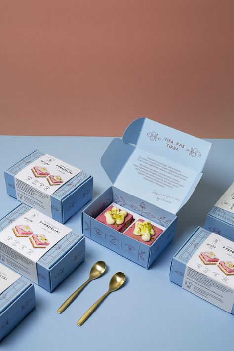 Dessert Boxes Packaging, Dessert Packaging Design, Brownie Packaging, Bakery Packaging Design, حلويات عربية, Cake Branding, Bakery Branding, Dessert Packaging, Bakery Packaging