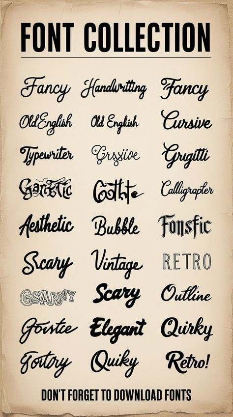 Explore tattoo fonts alphabet for personalized Canva typography that reflects your unique style. Transform your text into stunning art with these customizable options. 🎨 #PersonalizedTypography #TattooFonts Unique Fonts Alphabet, Canva Typography, Fancy Cursive, Tattoo Fonts Alphabet, Website Fonts, Explore Tattoo, Fonts Alphabet, Tattoo Fonts, Download Fonts