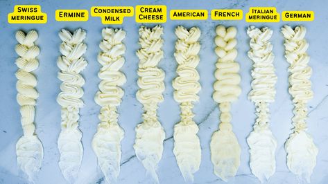 Cream Anglaise, Brand Cake, German Cheese, Buttercream Recipes, Ermine Frosting, Types Of Frosting, Italian Buttercream, British Girl, Decorator Frosting