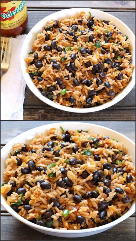 Black Beans Rice, Different Than Others, Mexican Rice Recipe, Rice And Beans Recipe, Mexican Rice Recipes, Black Beans And Rice, Vegetarian Mexican, Black Bean Recipes, Rice And Beans