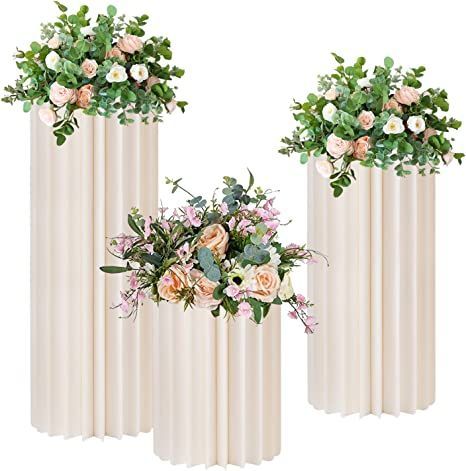 Cardboard Centerpiece, Columns Decor, Cardboard Display Stand, Digital Wedding Invitations Design, Flowers Stand, Watercolor Wallpaper Iphone, Digital Invitations Wedding, Cardboard Display, Wedding Elements