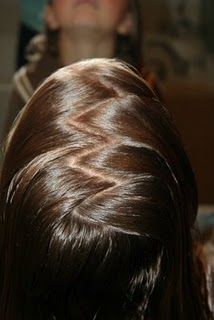 Hairstyle Tips  Zig-Zag Part, I love parting the hair this way, it always looks good & is easy, this video will show you if you don't know how to do this part. Zig Zag Braid, Tail Hairstyle, Parting Hair, Hairstyle Gallery, Braids For Kids, Hair Photo, Tips Tricks, Great Hair