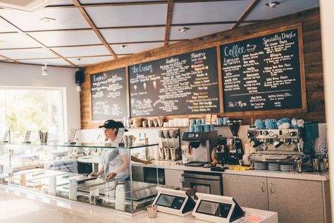 Scoop La Jolla Ice Cream Store Interior Design and Branding Rustic Ice Cream Shop, Mini Shop Ideas, Ice Cream Shop Ideas Interiors, Ice Cream Shop Design, Parlor Ideas, Shop Design Ideas, Ice Cream Store, Gelato Shop, Colorful Ice Cream