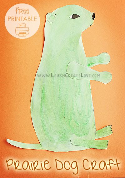 Printable Prairie Dog Craft | LearnCreateLove.com Desert Animal Art, Outreach Activities, Underground Animals, Desert Crafts, Dog Craft, Desert Theme, Free Printable Crafts, Prairie Dogs, Desert Animals