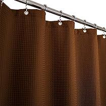 Brown Shower Curtain, Waffle Weave Shower Curtain, Bathroom Decor Themes, Stall Shower Curtain, Hotel Luxury, Elegant Drapes, Bathroom Update, Luxury Spa, Hotel Style