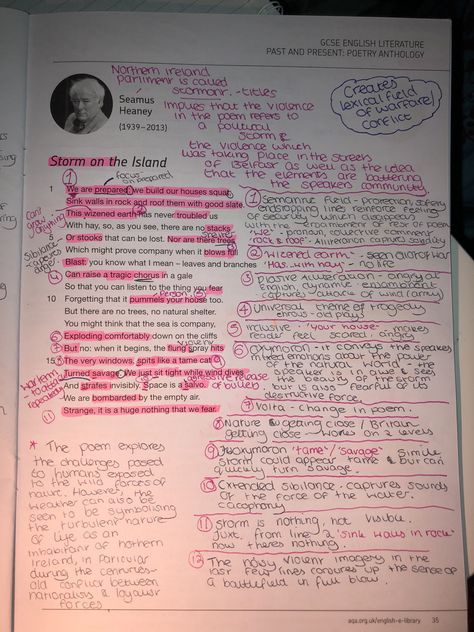 Storm on the island analysis Storm On The Island Poem Annotations, Gcse English Poem Analysis, Storm On The Island Poem Analysis, Power And Conflict Poetry Annotations, Poem Analysis Gcse, Gcse Poetry Anthology, Storm On The Island, English Literature Poems, Gcse Poems