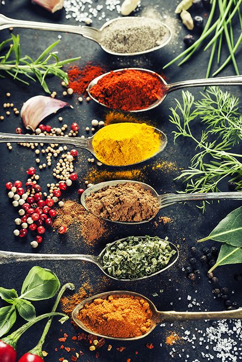 Spices Photography, Food Photography Inspiration, Food Photography Tips, Spices And Herbs, Food Photography Styling, Beautiful Food, Food Design, Food Styling, Food Photo